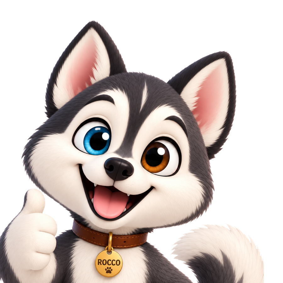 Rocco the husky