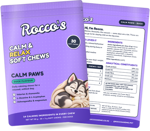 Calm Paws value pack, front and back of pack